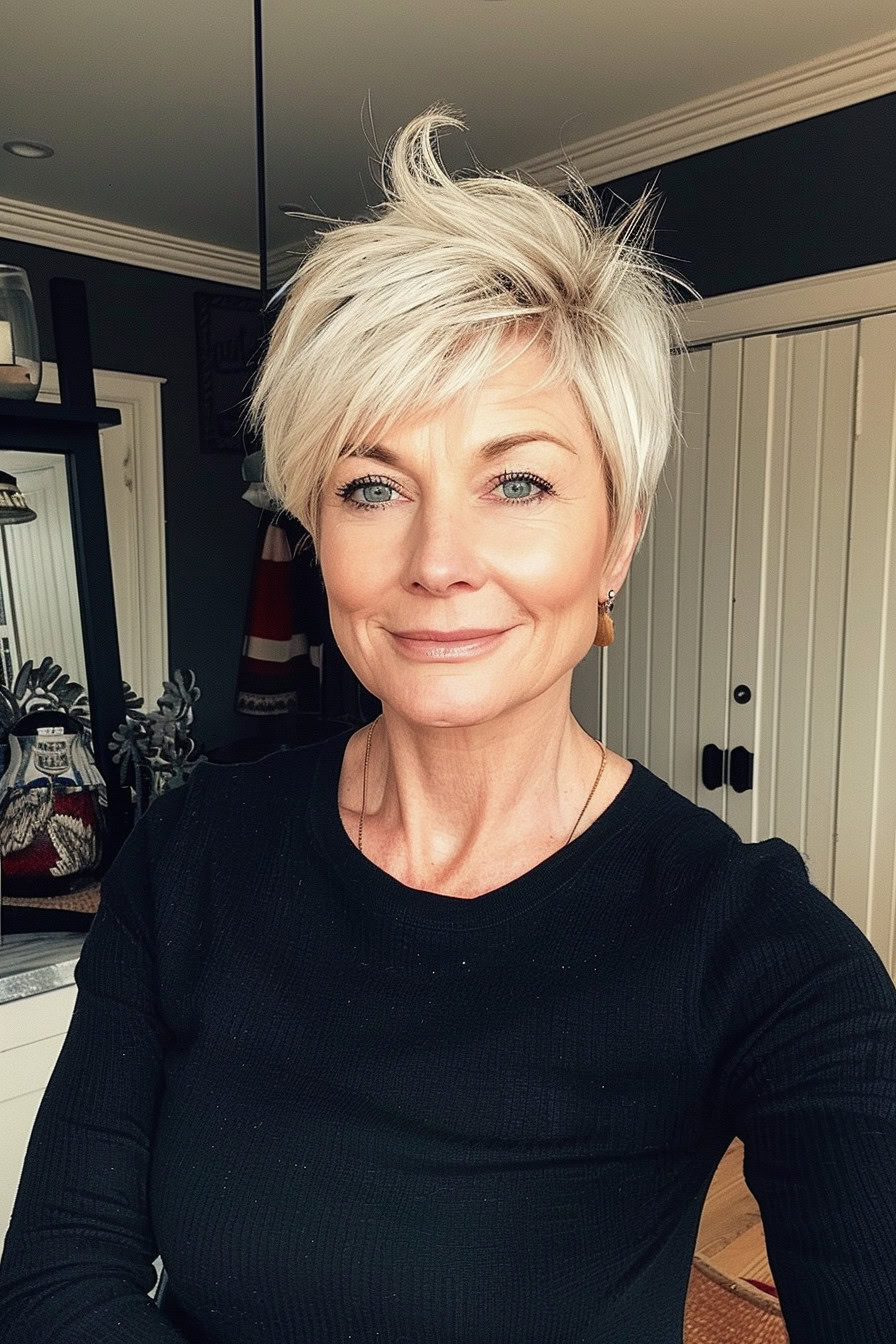 40+ Messy Short Hair Ideas for Fabulous Women Over 50 - Flo's Blog